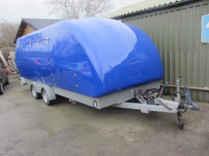 P.R.G Tracsporter Covered Car Trailer