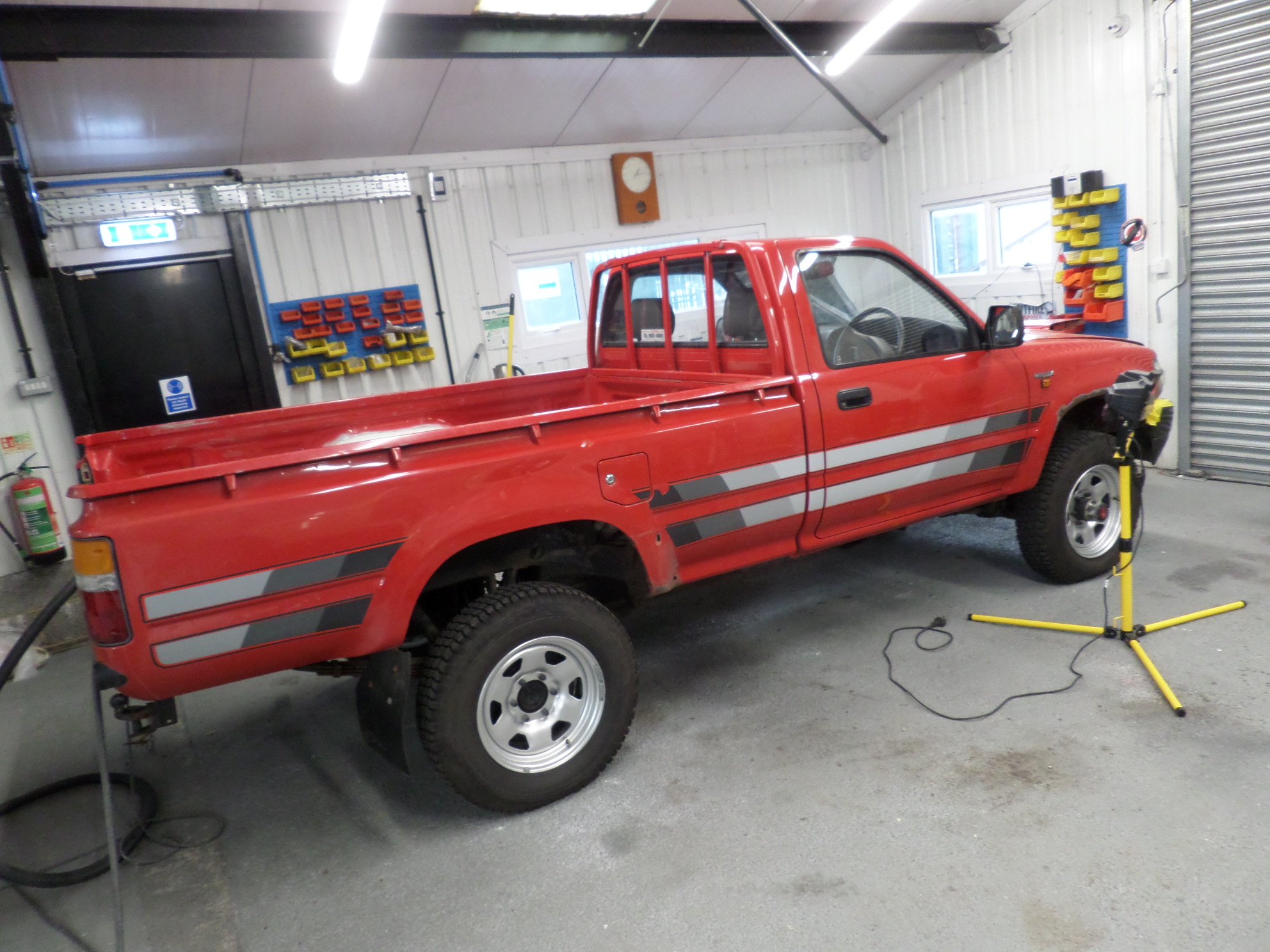 Cars and pick up trucks waxoyled